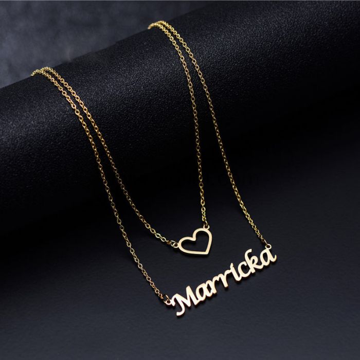Customised Name Pendent | plated | Hungry Threads