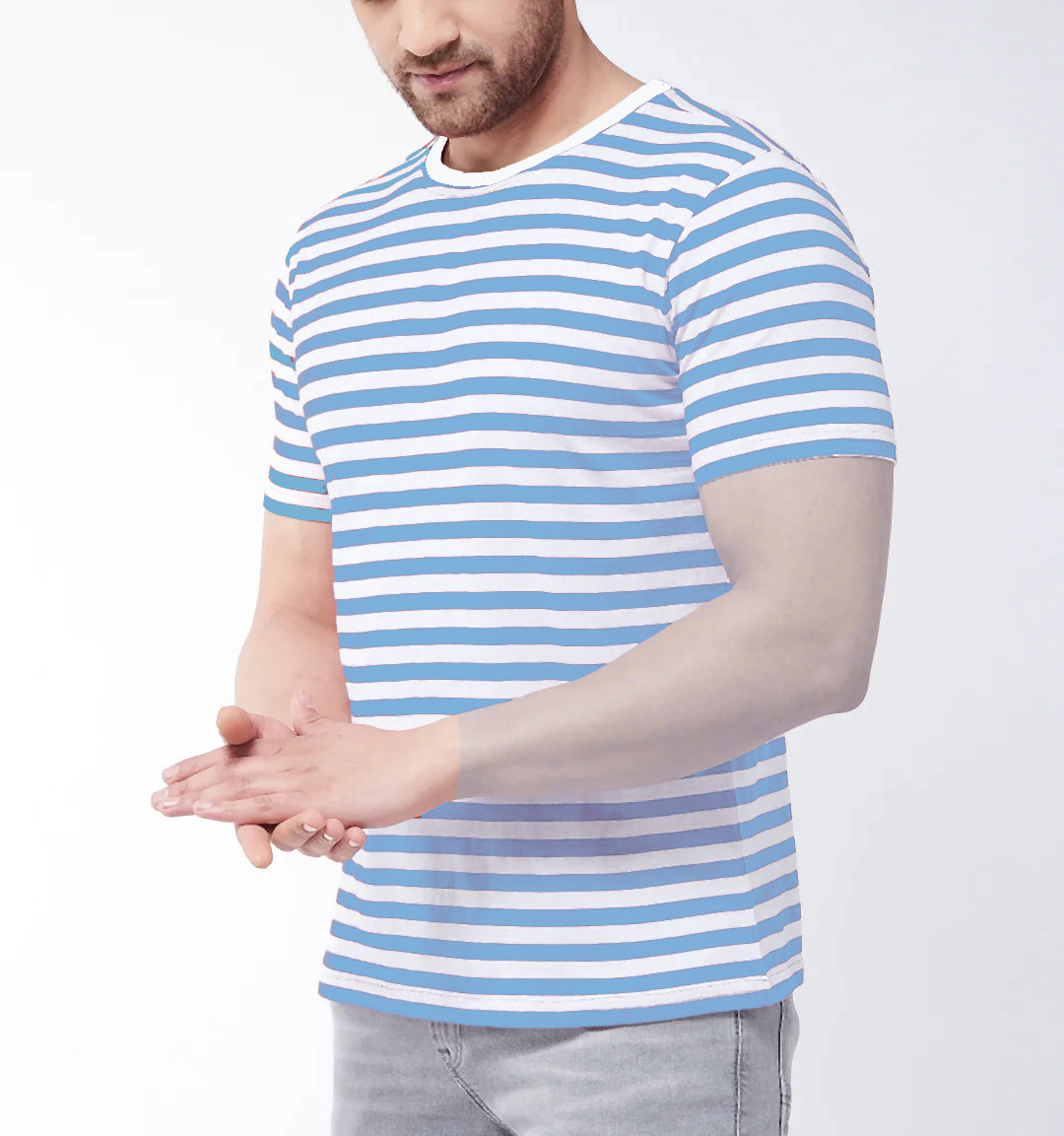 Unisex T-shirt | Hungry Threads | Stripped pattern