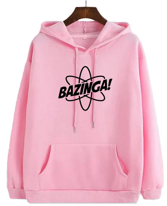 Bazinga | soft Pink hoodie | winter wear