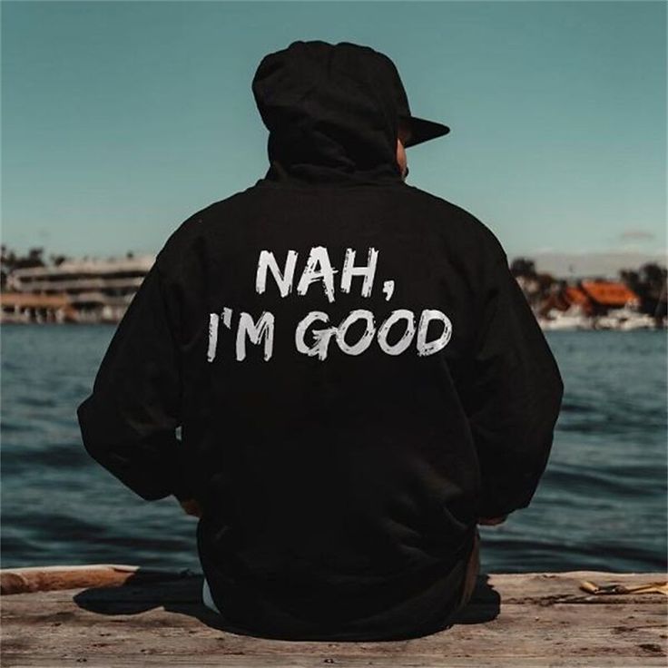 Nah, I'm Good Black Hoodie - Unisex