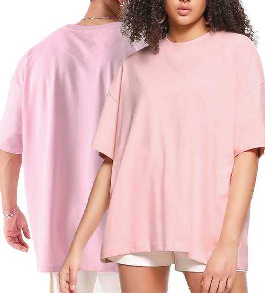 BABY PINK OR LIGHT PINK OVERSIZED T-SHIRT