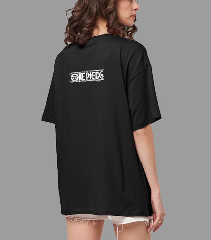 Anime love | Onepiece | Black oversized t-shirt |