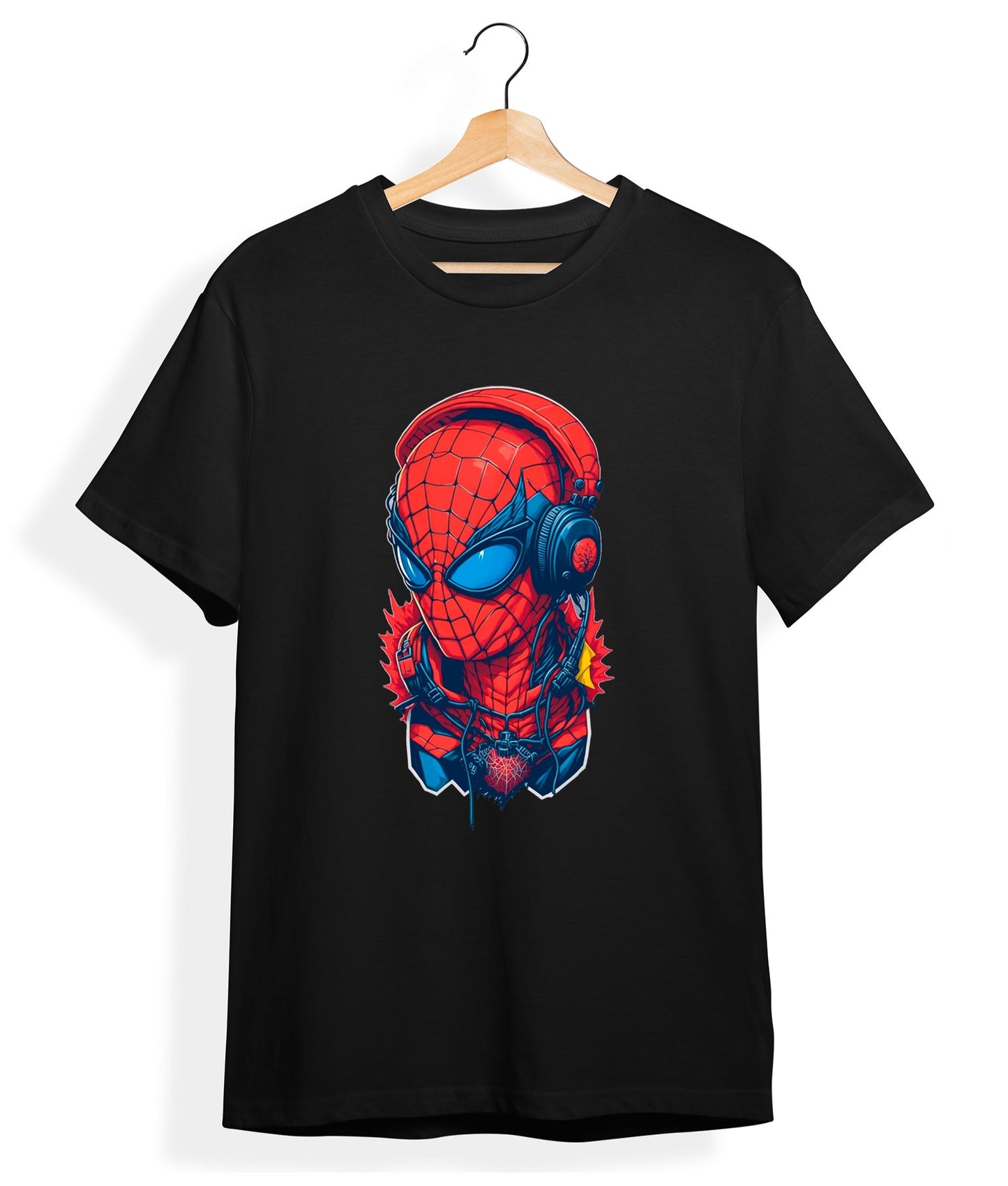 BLACK SPIDERMAN | NEW LOOK CLOTHING | UNISEX CLOTHING TEE