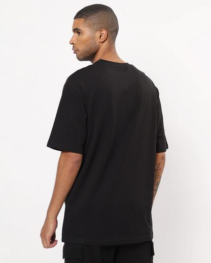 Black Oversized T-shirt | Men and Women | Hungry threads