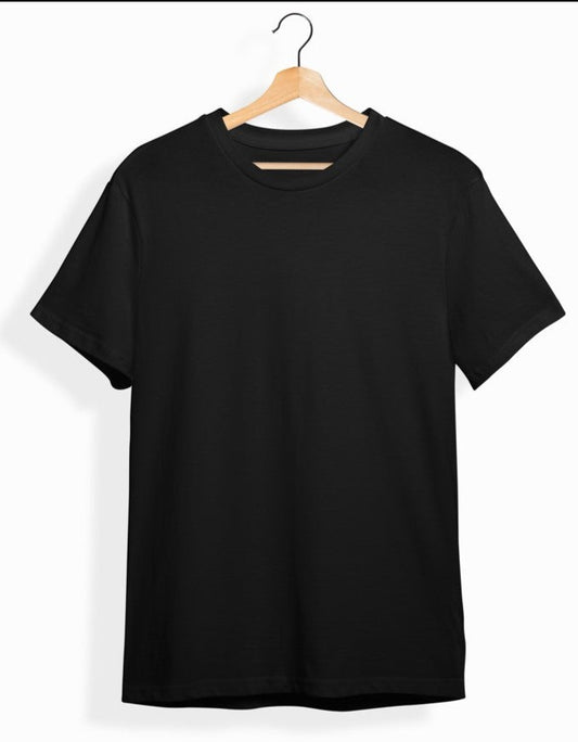 solid black unisex t-shirt