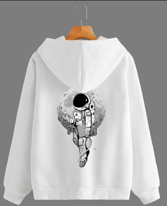 Astronaut White Color Hoodie