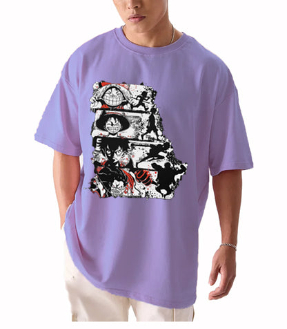 Anime love | Onepiece | LAVENDER oversized t-shirt |