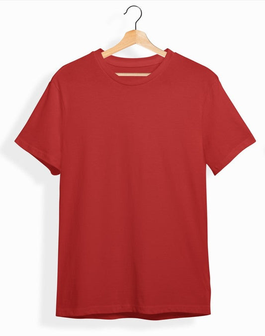 red solid t-shirt