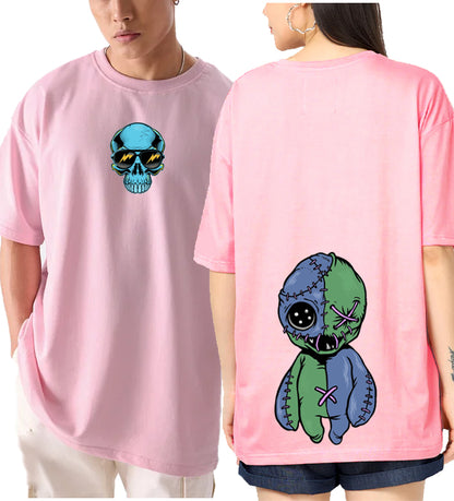 ZOMBIE TEDDY | HUNGRYTHREADS | SOFT PINK COLOR OVERSIZED