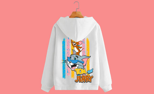 Tom and jerry | winter hoodies | White Color