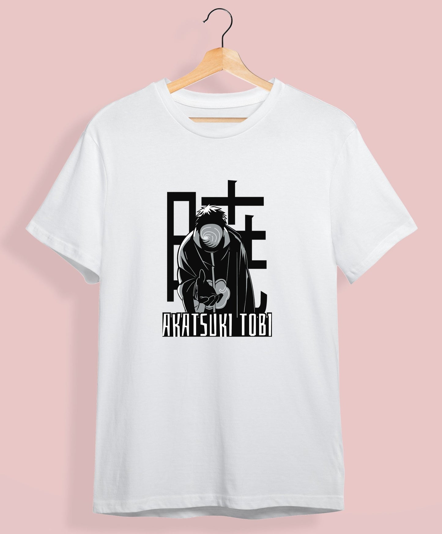 WHITE ANIME PRINT ON UNISEX WHITE TSHIRT