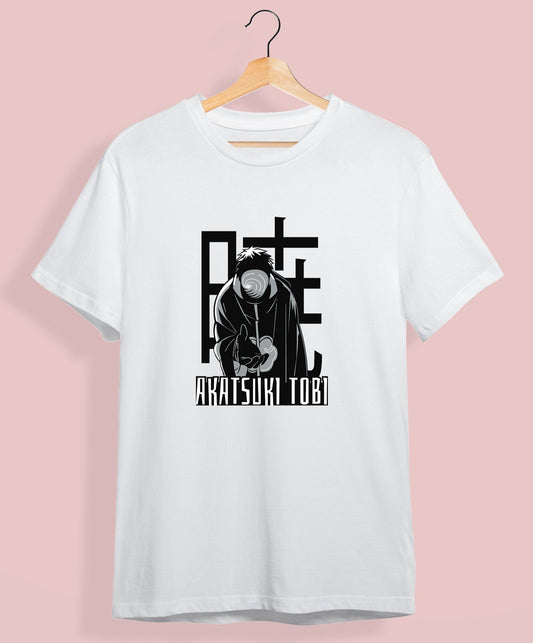 WHITE ANIME PRINT ON UNISEX WHITE TSHIRT