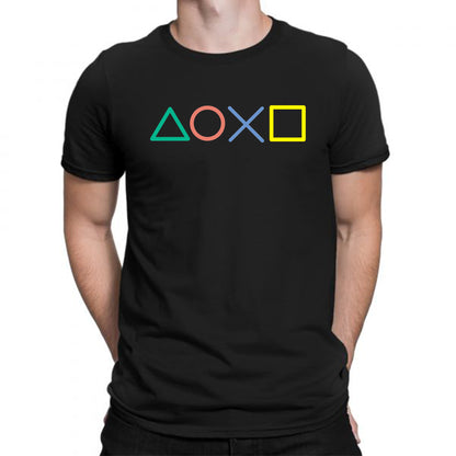 Black Men's Tees | Gaming Console | Round Neck | Half Sleeves - Hulk Threads