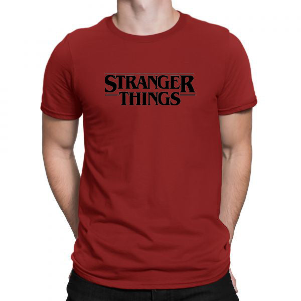 Red Men Tees | Stranger Things | Round Neck | Half Sleeves - Hulk Threads