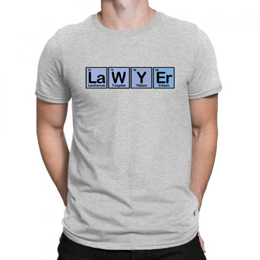 Grey Men's Tees | Lawyer Made up of elements  | Round Neck | Half Sleeves - Hulk Threads