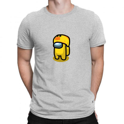 Grey Men Tees | Among Us | Round Neck | Half Sleeves - Hulk Threads