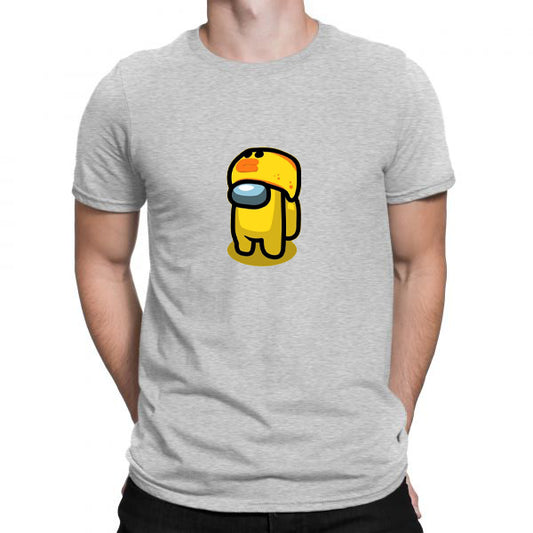 Grey Men Tees | Among Us | Round Neck | Half Sleeves - Hulk Threads