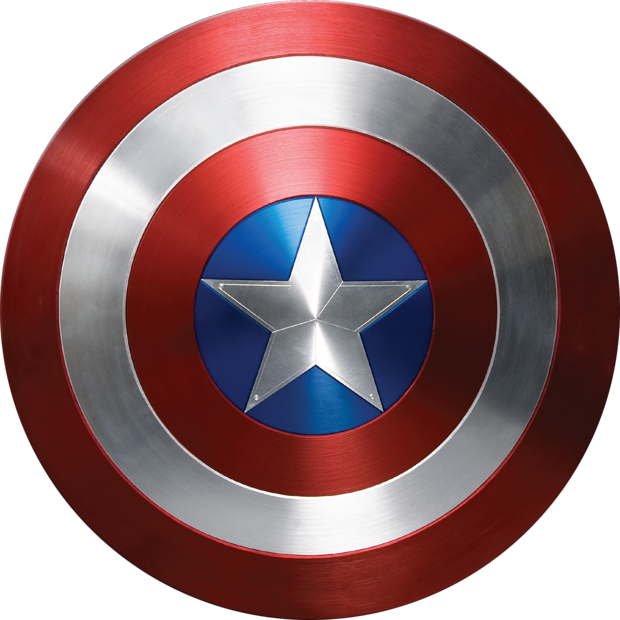 Avengers- Captain America Shield | Half Sleeves - Front and Back | Unisex Black T-Shirt - Hulk Threads