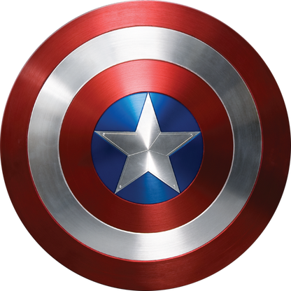 Avengers- Captain America Shield | Half Sleeves - Front and Back | Unisex Black T-Shirt - Hulk Threads