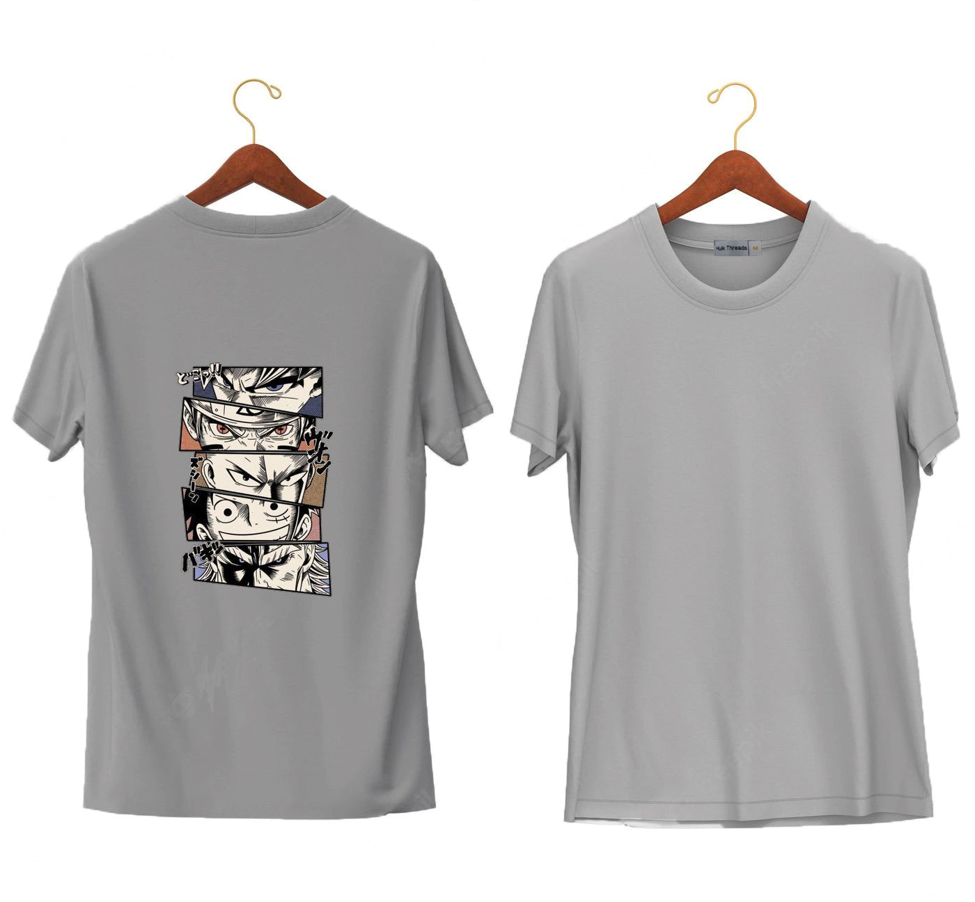 Anime collection | Hulk Threads  T-shirt for Men | Grey Color - Hulk Threads