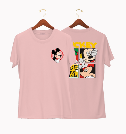 Mickey Mouse | Hulk Threads Unisex T-shirt  | Soft Pink color - Hulk Threads