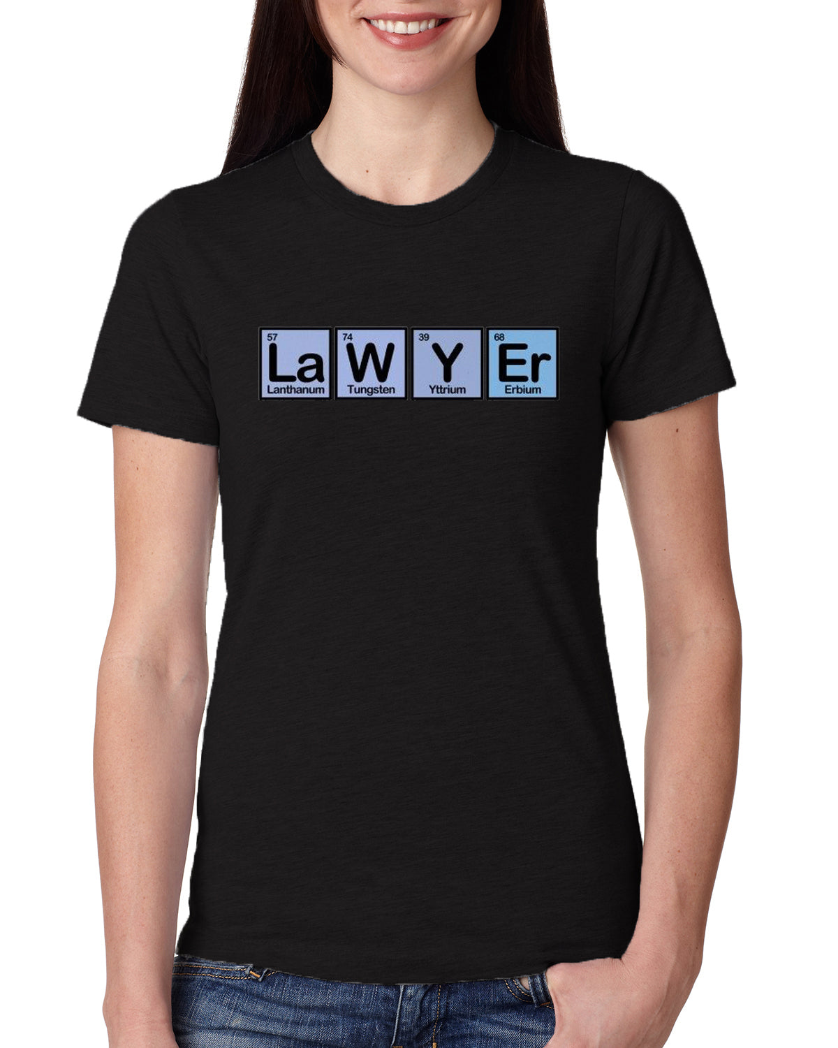 Black Women's Tees | Lawyer Made up of elements | Round Neck | Half Sleeves - Hulk Threads