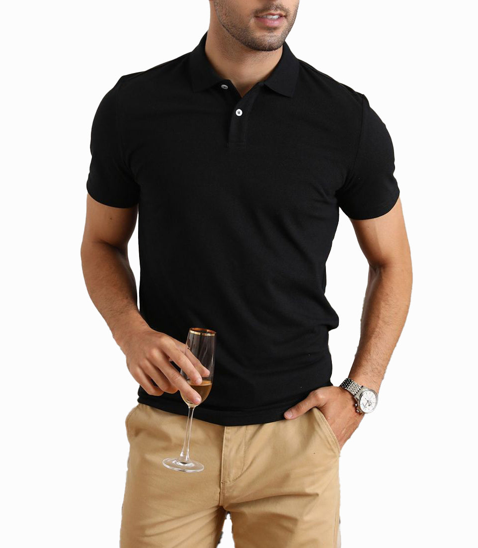 Black Polo | Golf Polo | Unisex tee