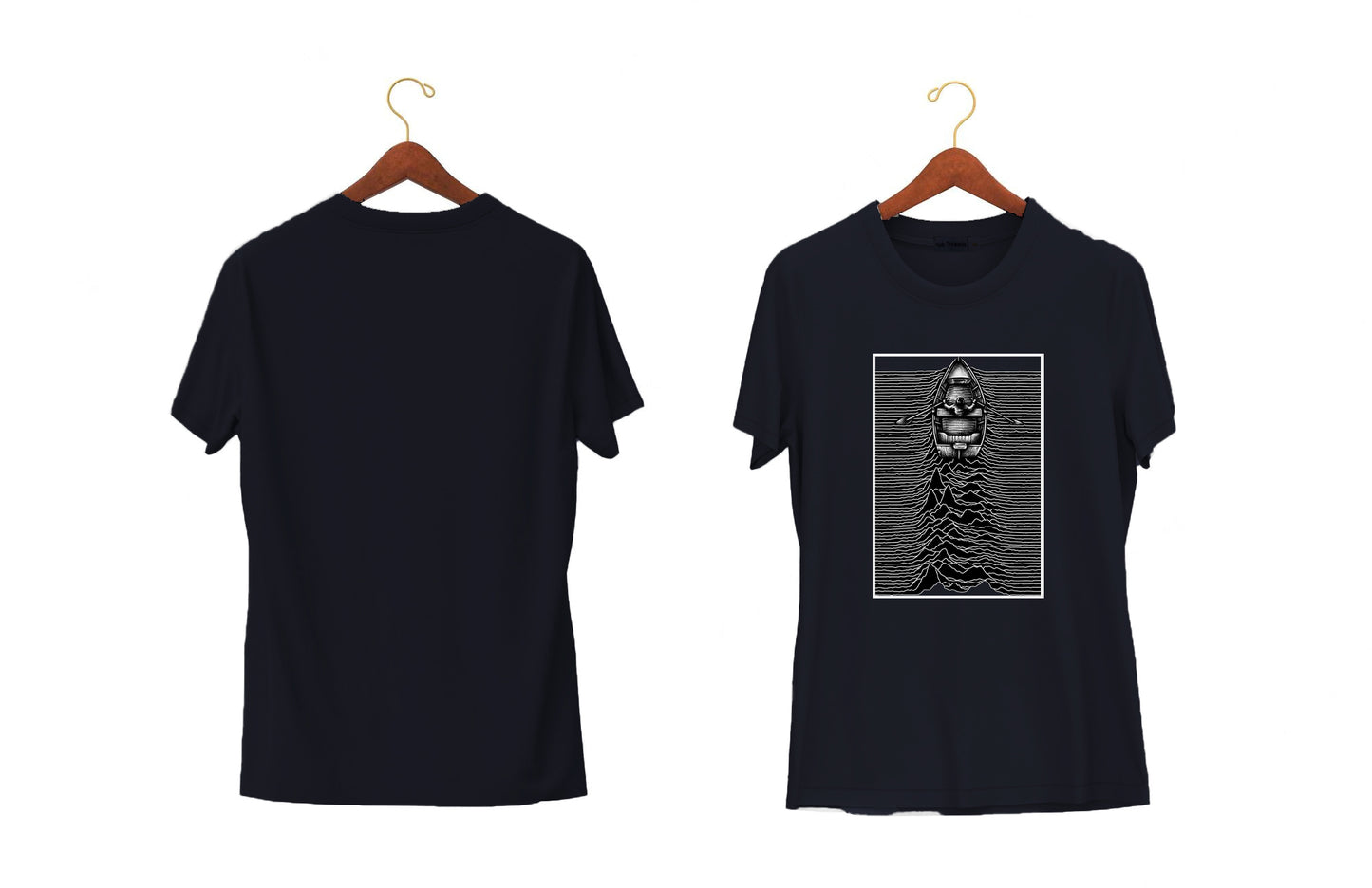 Boat River | Black and Blue | T-shirt Hungry Threads