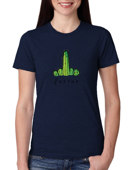 Blue Women's Tees | Fucktus | Round Neck | Half Sleeves - Hulk Threads