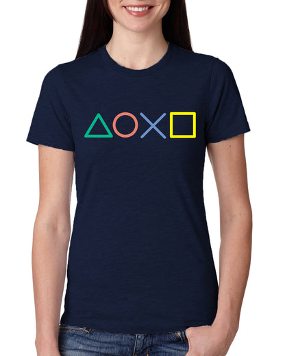 Blue Women's Tees | Gaming Console | Round Neck | Half Sleeves - Hulk Threads