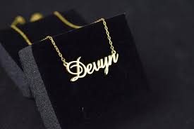 Gold plated customised name pendent and keychain. - Hulk Threads