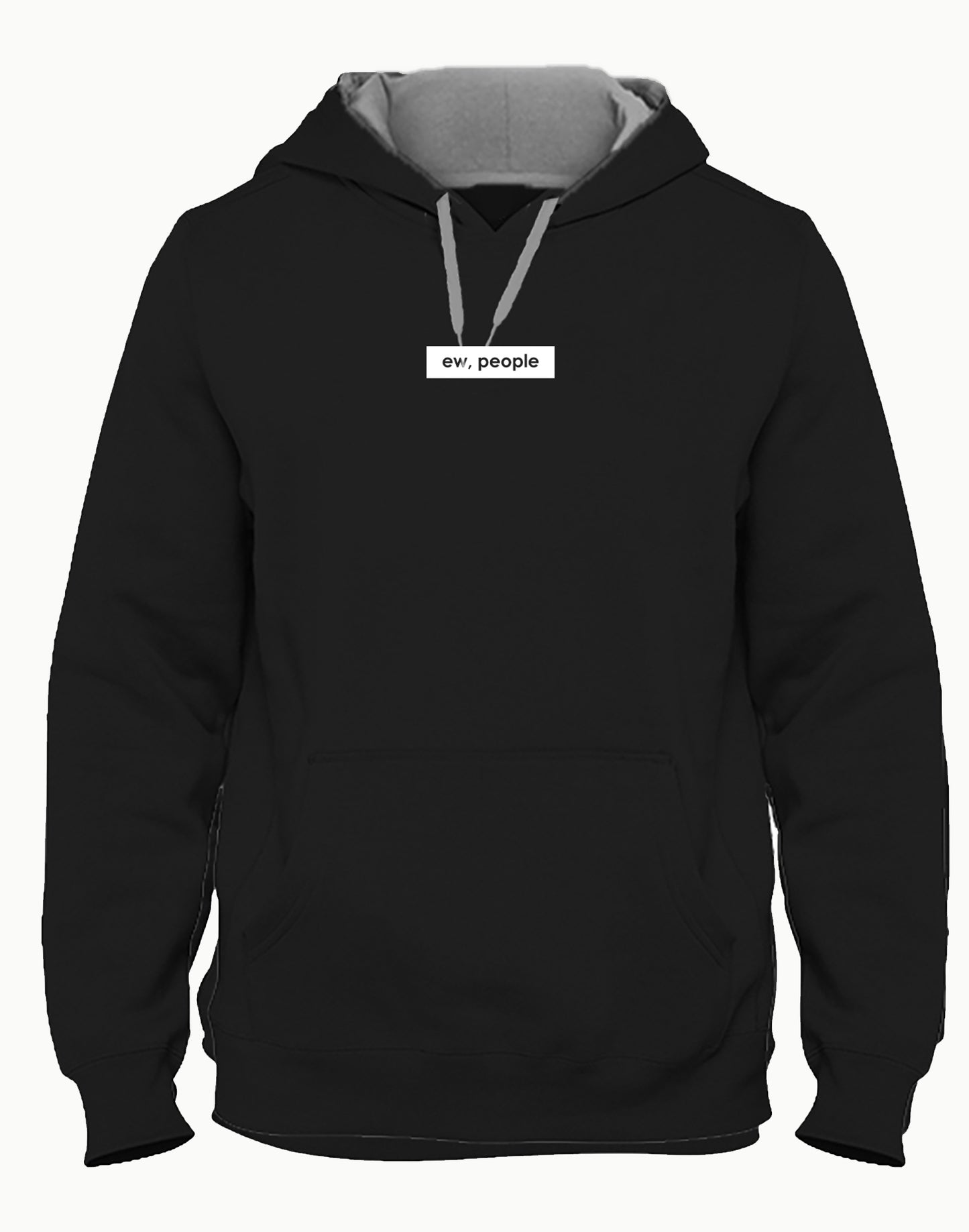 EW People | Black color Unisex Hoodie | Hungry Threads