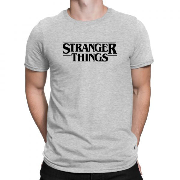 Grey Men Tees | Stranger Things | Round Neck | Half Sleeves - Hulk Threads