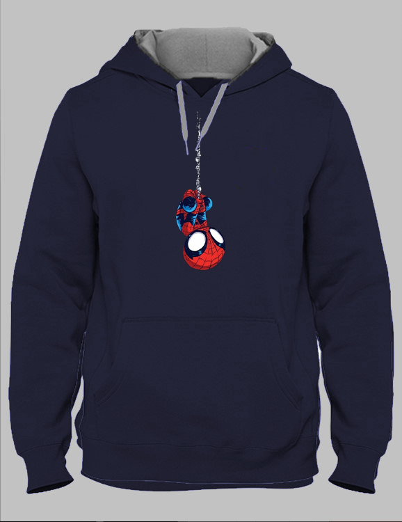 Spiderman | Unisex Hoodies Collection | Navy Blue color