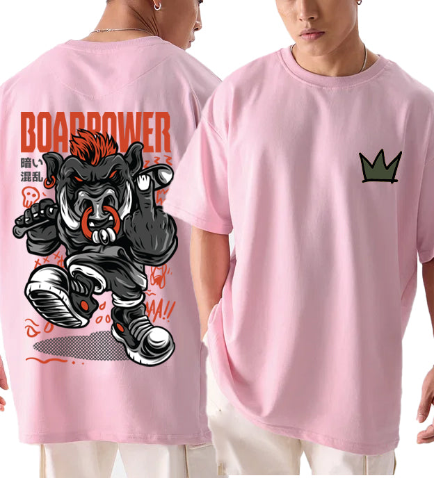 BOAR POWER | HUNGRY THREADS | OVERSIZED TEE