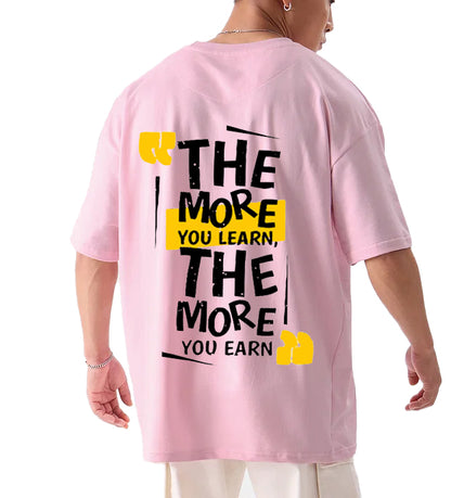 THE MORE YOU LEARN | OVERSIZED TEE | unisex