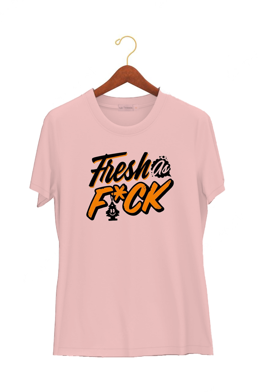 soft pink color t-shirt printed