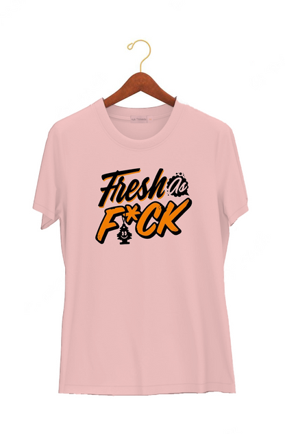 soft pink color t-shirt printed