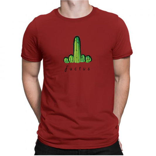 Red Men's Tees | Fucktus | Round Neck | Half Sleeves - Hulk Threads