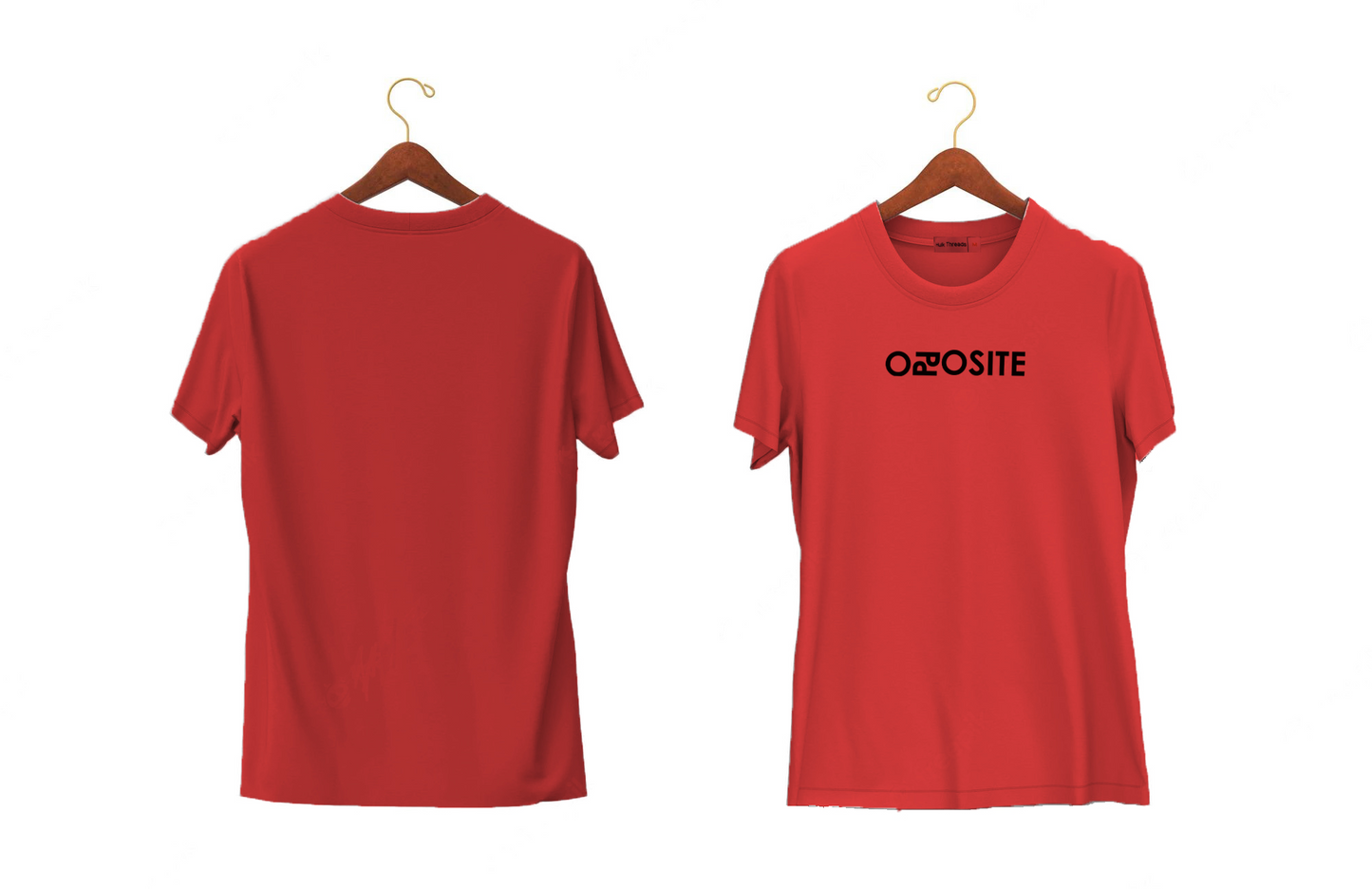 Opposite | Hulk Threads  T-shirt for Men | Red Color