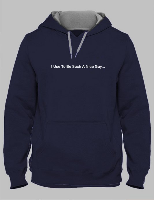 Nice Guy | Unisex Hoodies Collection | Navy Blue color