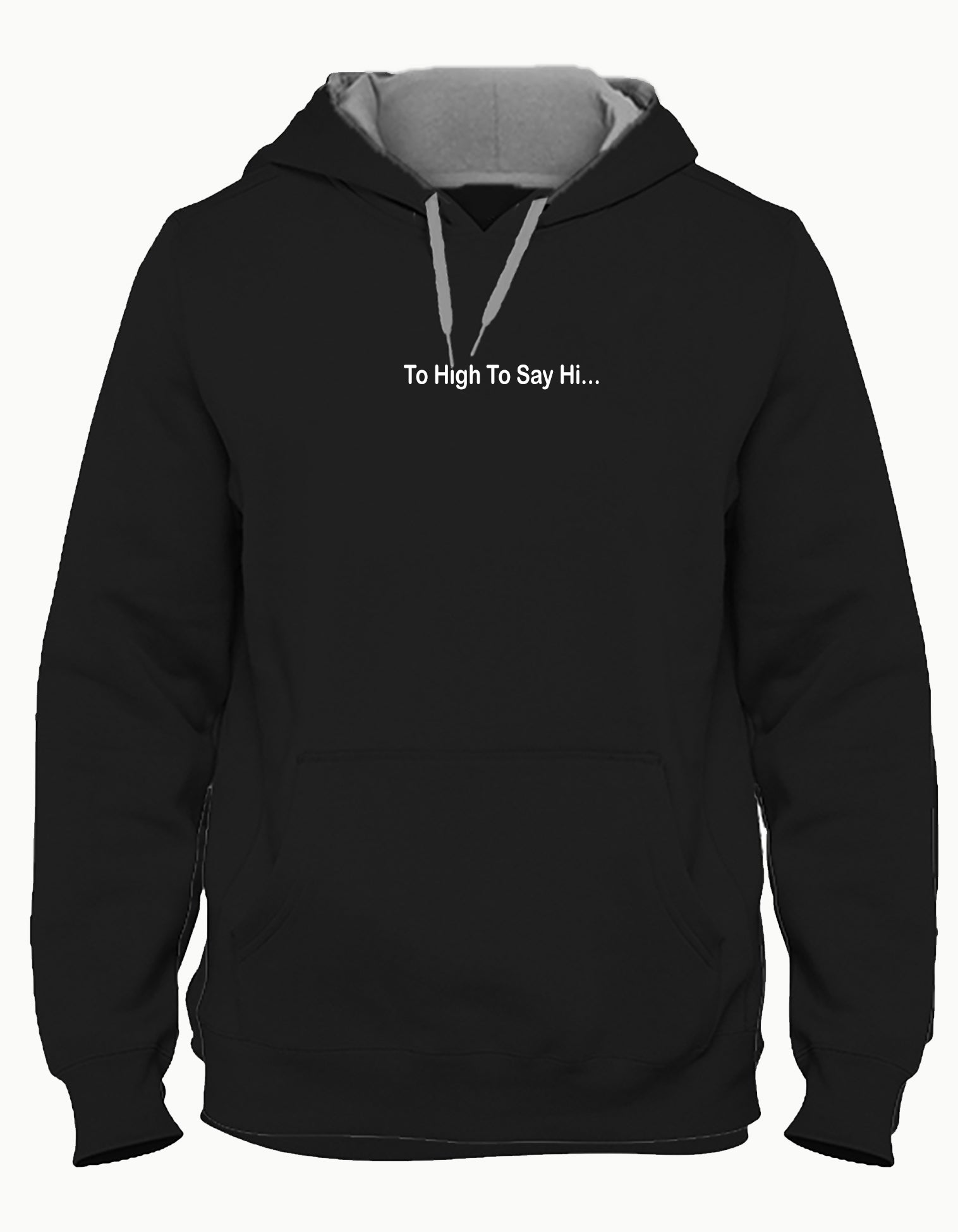 black color printed hoodie