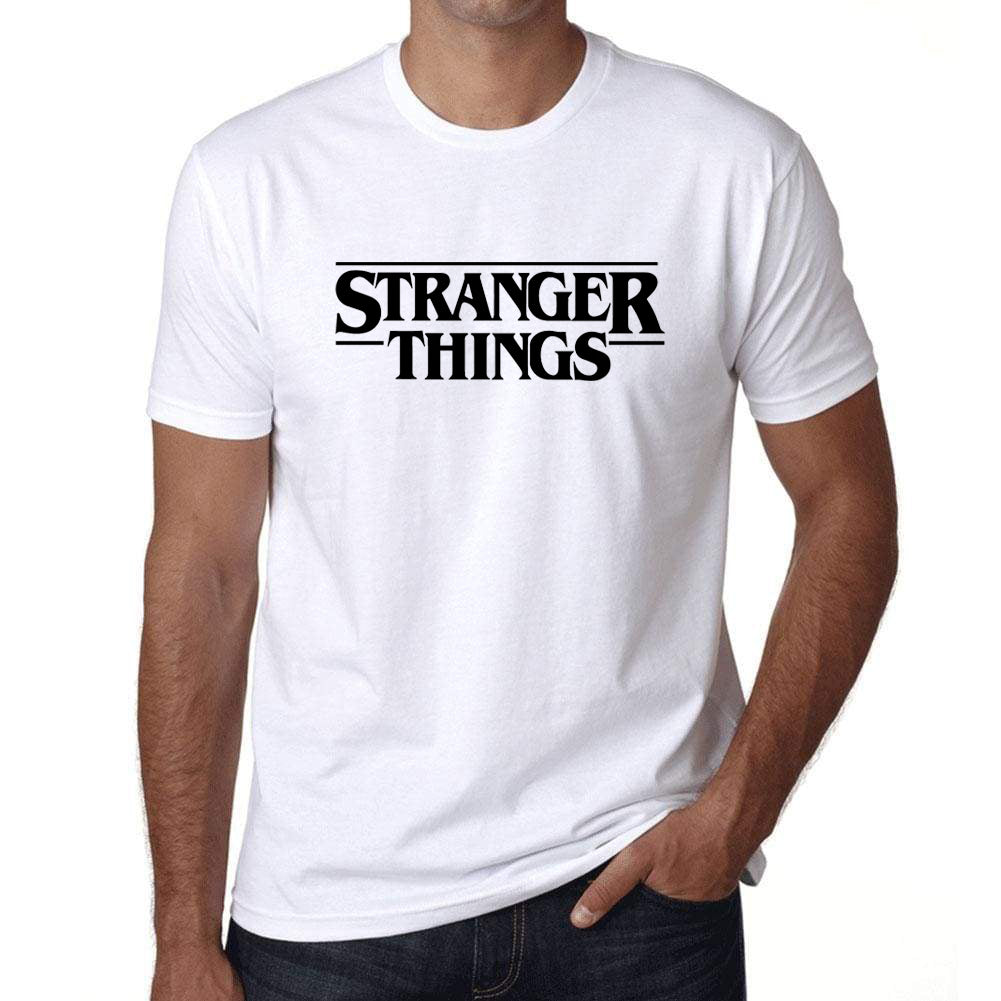 White Men Tees | Stranger Things | Round Neck | Half Sleeves - Hulk Threads