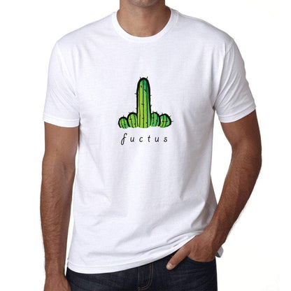 White Men's Tees |Fucktus | Round Neck | Half Sleeves - Hulk Threads